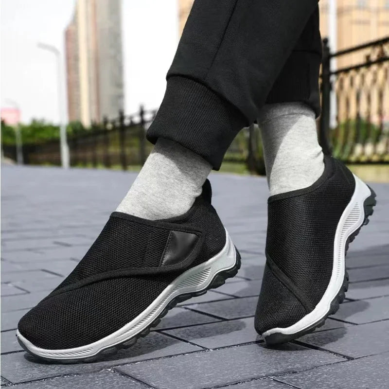 Men's Sneakers Mesh Casual Shoes Comfortable Soft Diabetic Man Shoes